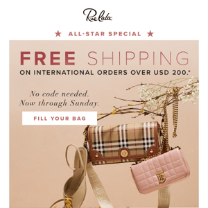 IT’S HERE! Free International Shipping ⇨