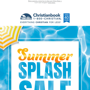 The Summer Splash Sale Begins