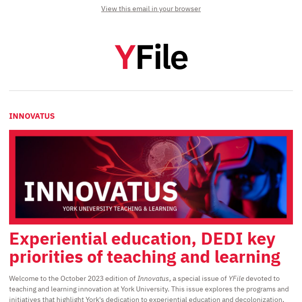 In this issue: Innovatus looks at key priorities for teaching and learning