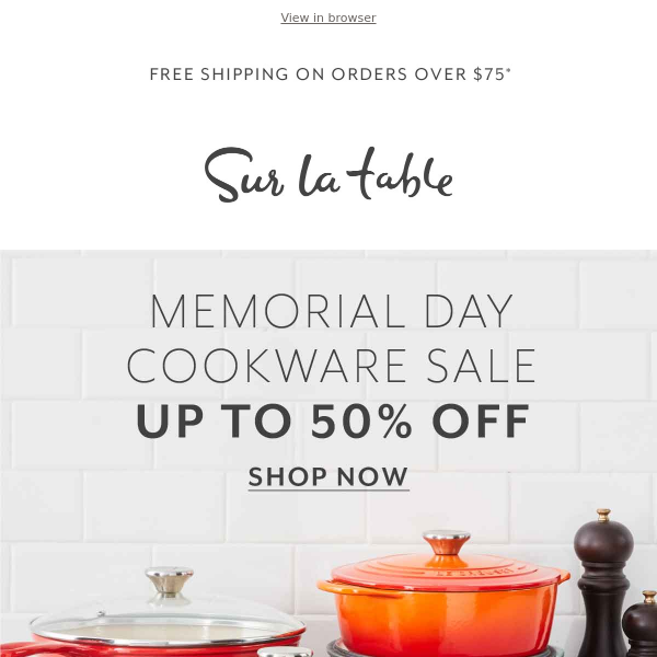 Memorial Day Sale: All-Clad, Le Creuset, Staub and more!
