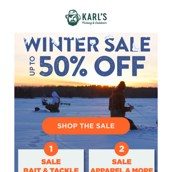 New WINTER SALE ❄️ Save up to 50% - Karls Bait & Tackle