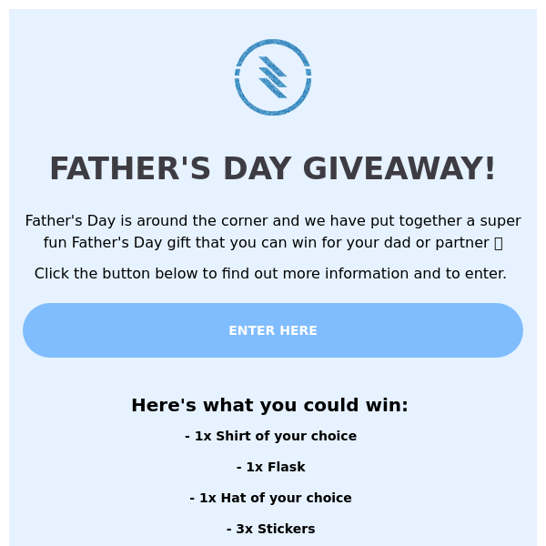 Enter our FATHER'S DAY GIVEAWAY!