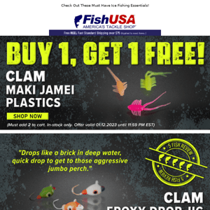 Clam Maki Jamei Plastics Buy 1, Get 1 Free Today Only!