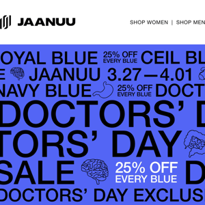 25% OFF—ALL THE BLUES—NOW