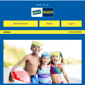 Alamo, end summer with a splash and save with Alamo