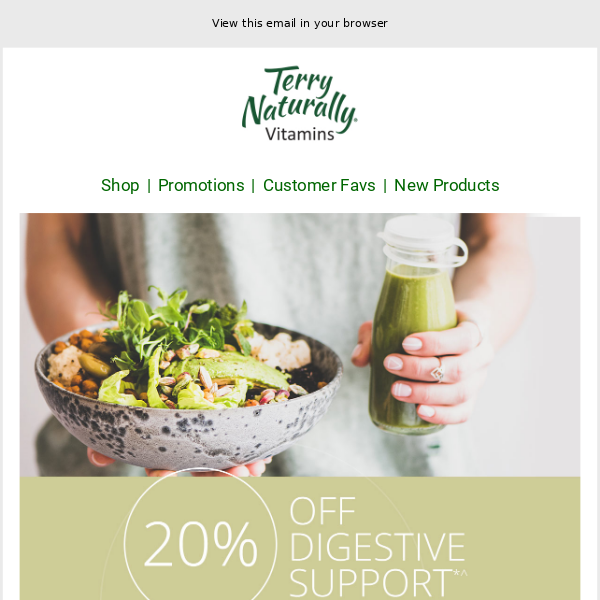 Don't Miss 20% off Digestive Support