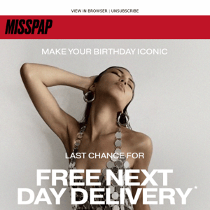 Get It In Time For Your Birthday Misspap
