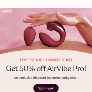 50% off AirVibe Pro 🤩