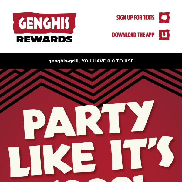 We are going back in time, Genghis Grill…⏲️✨😋