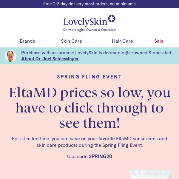 Psst... EltaMD prices so low you have to click here to see them now