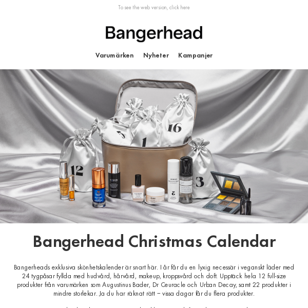 Coming Soon: Bangerhead Christmas Calendar