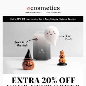 Boo! Free Gift & 20% OFF!