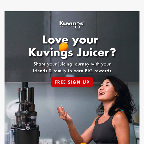 Love your Kuvings? Join Our Affiliate Program to Refer & Earn Today