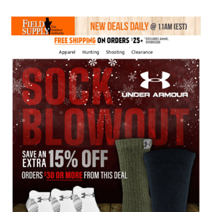 🧦 Under Armour Sock Blowouts + EXTRA discount option 🎁