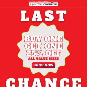 Last Call To Save 25% 📣