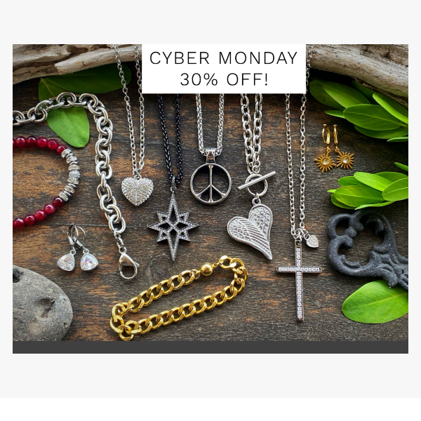 LAST CHANCE CYBER MONDAY- 30% Off Our Entire Website Until Midnight!