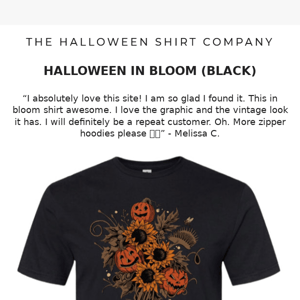 Halloween In Bloom (Black)