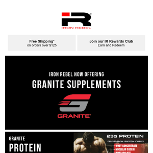 Now offering Granite Supplements!
