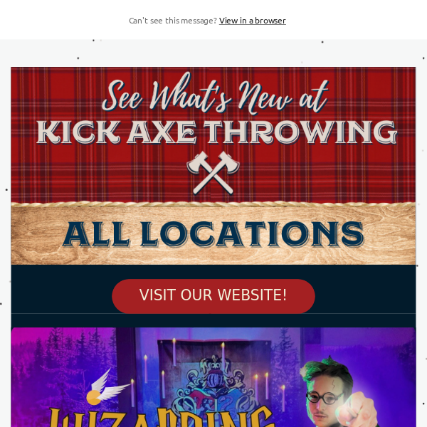 ⚡️Wizarding Axe Throwing Experience, St. Patty's Weekend, Beat the Bunny & More! Check It Out! 🪓