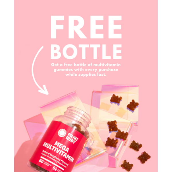 FREE gummy vitamins with every order 💖