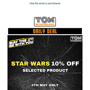 🚀Celebrate Star Wars Day with Our One Day Deal - May the Force Be with You🚀