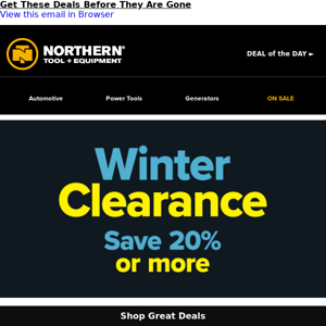 FINAL WEEK: Winter Clearance End Soon