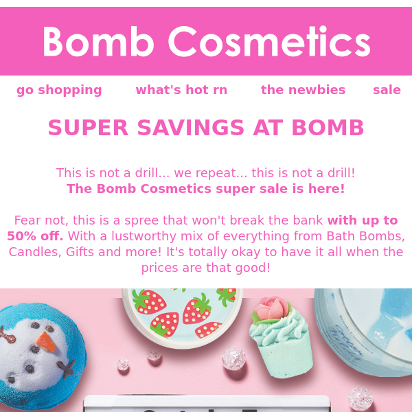 Bomb Cosmetics - Latest Emails, Sales & Deals