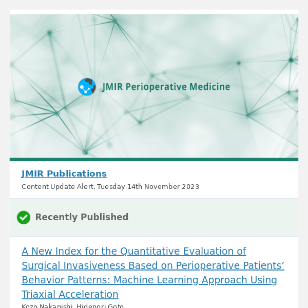 [JPeriOp] A New Index for the Quantitative Evaluation of Surgical Invasiveness Based on Perioperative Patients’ Behavior Patterns: Machine Learning
