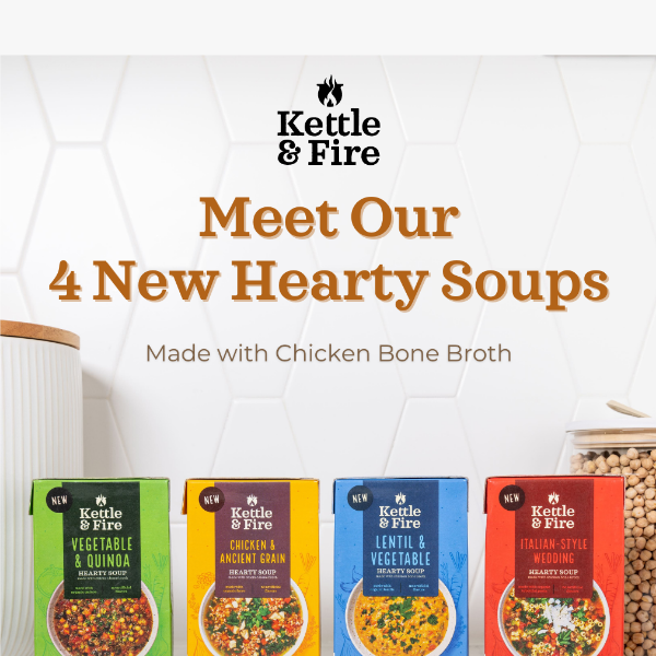 🥣 NEW Products: 4 Hearty Soups 4 You