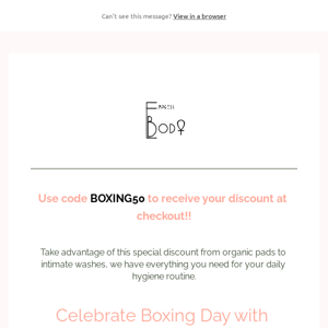 Boxing Day code