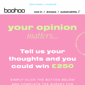 Boohoo, We Want To Hear From You