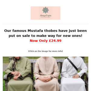 Mustafa Thobes on Sale!