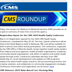 CMS Roundup (Mar. 22, 2024)