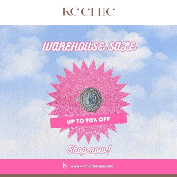 UP TO 90% OFF WAREHOUSE SALE CONTINUED! 💌