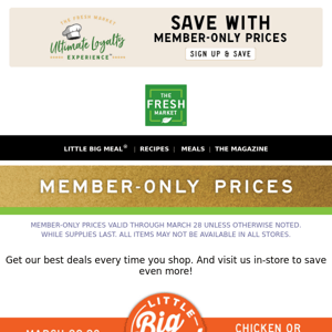 Easy meals at Member-only prices