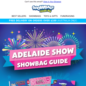 Hot off the Press - Our latest showbag catalogue! - Showbags