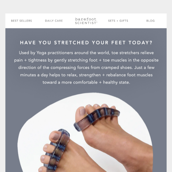 Have you stretched your feet today? - Barefoot Scientist