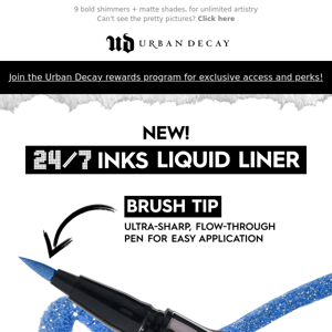 First-to-market!! New 24/7 INKS easy-grip liquid liner