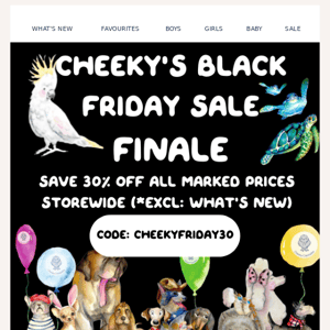 Cheeky's Black Friday Sale Finale 💥