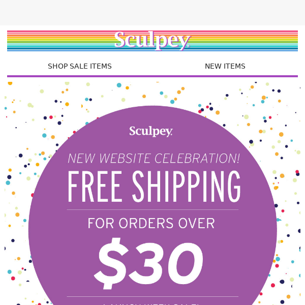 Explore Our New Sculpey Website and Enjoy Free Shipping on Orders $30+!