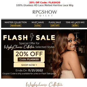 Outlet Black Friday Deals 🙌 | Wigzbycharise Collection 20% Off Flash Sale