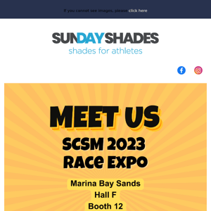 Shall we meet at SCSM 2023 Race Expo?