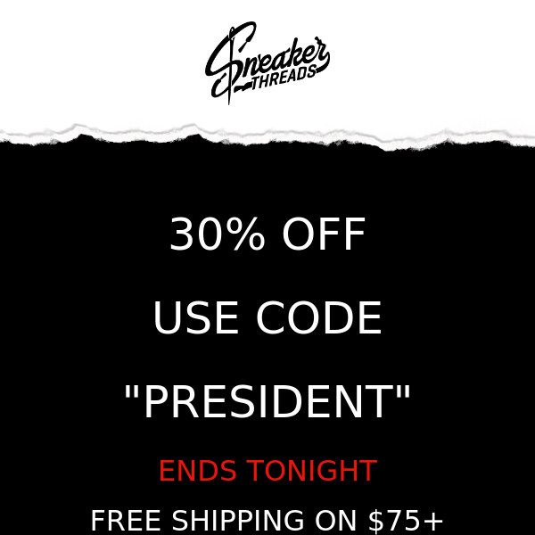 👟30% OFF | Presidents Day Sale