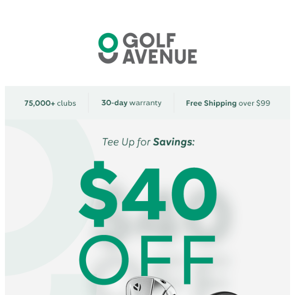 Get $40 off when you spend $200 on anything!