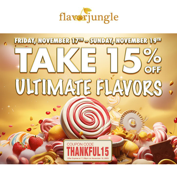 November's Golden Savings at FlavorJungle.com!