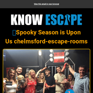 🎃 Spooky Season Is Upon Us… Chelmsford Escape Rooms