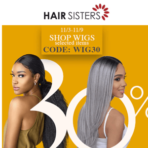 Don't Miss It! 🛍 Shop Wigs with 30% Off 🥰