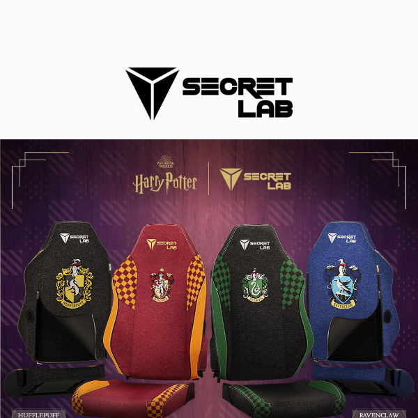 NEW | Secretlab SKINS Harry Potter House Collection
