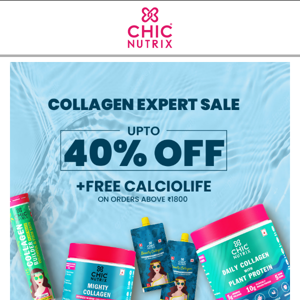 The Chicnutrix Collagen Expert sale is LIVE!