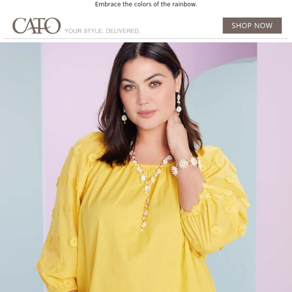 Cato Fashions  Cato Rosette Midi Skirt